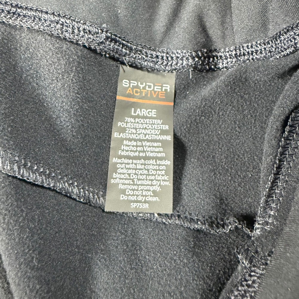 2 Pair Spyder Active Womens Black Leggings Pants Large Flare Bootcut and Skinny - Picture 7 of 13